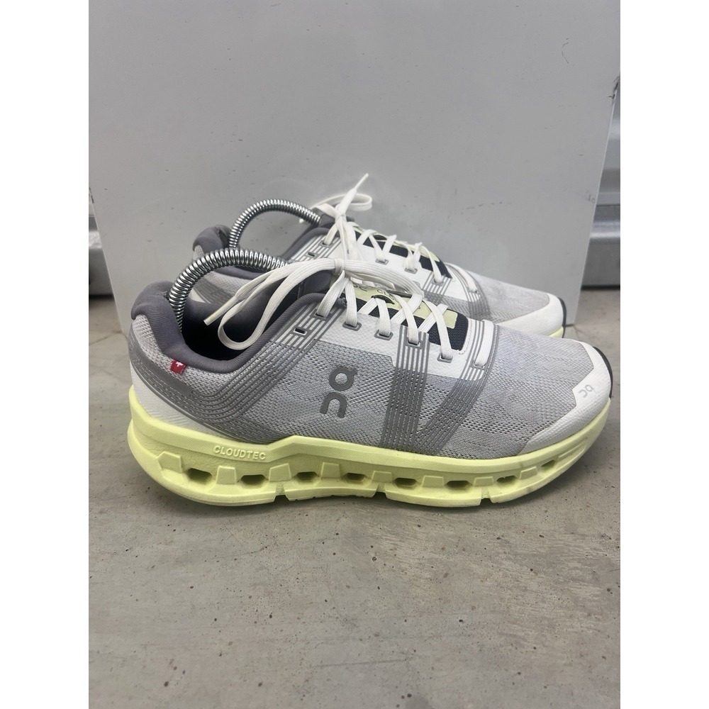 On Cloudgo Sneakers Mens Frost Hay Lace Up Round Toe Athletic Road Running Shoes